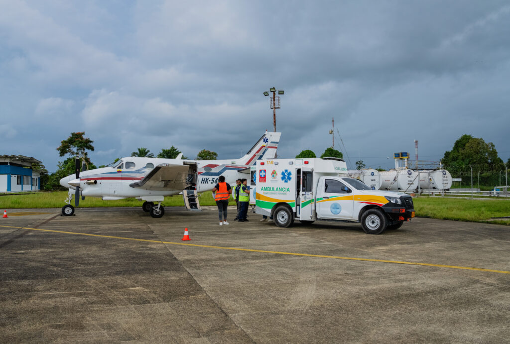 Representación de repatriación médica aérea